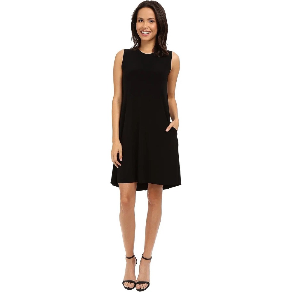 Norma Kamali Sleeveless Swing Dress Black Size M